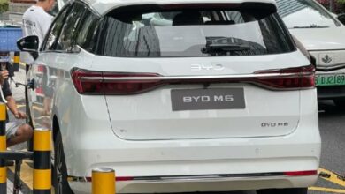 BYD’s all-electric M6 MPV spotted in the wild