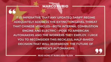 Rubio Grills Biden on EV-focused China Tariffs