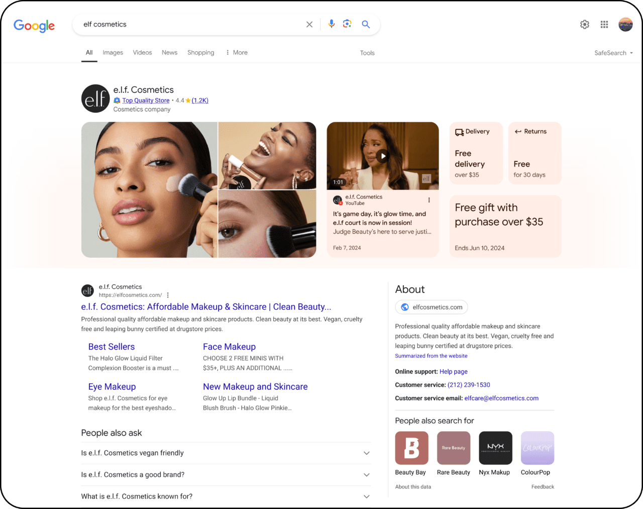 New more visual brand profiles in Google Search.