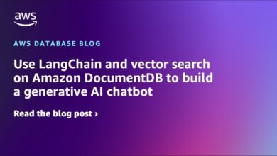 Use LangChain and vector search on Amazon DocumentDB to build a generative AI chatbot