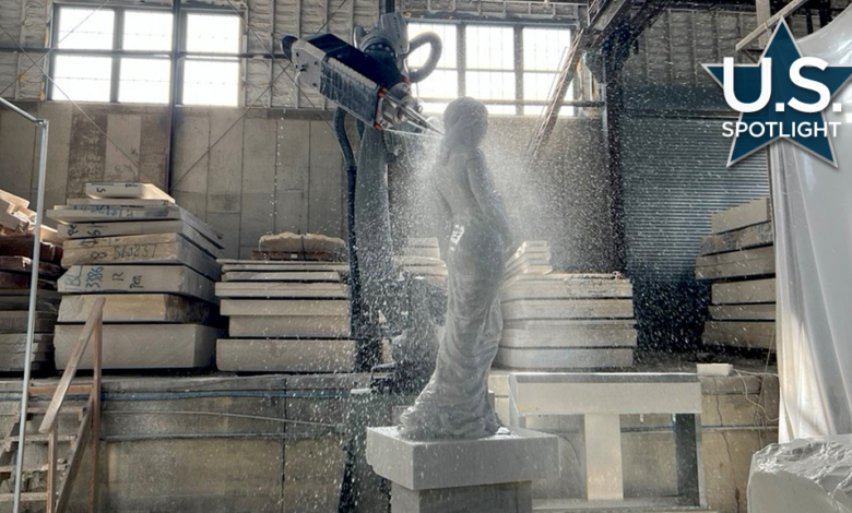 Monumental Labs uses robotic arms for ornamental building facades Monumental Labs uses robotic arms for ornamental building facades
