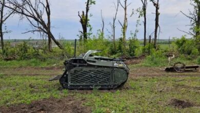 Estonian robot THeMIS captured by Russians after a two-year hunt