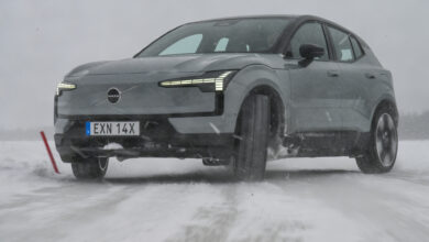 2025 Volvo EX30 Tested on Ice in Sweden: RWD vs. AWD