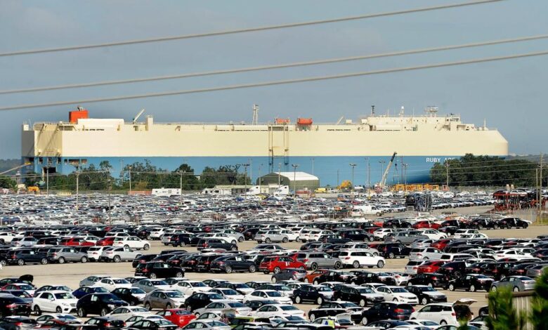 Georgia’s auto port has its busiest month ever after taking 9,000 imports diverted from Baltimore – Baltimore Sun Georgia’s auto port has its busiest month ever after taking 9,000 imports diverted from Baltimore – Baltimore Sun
