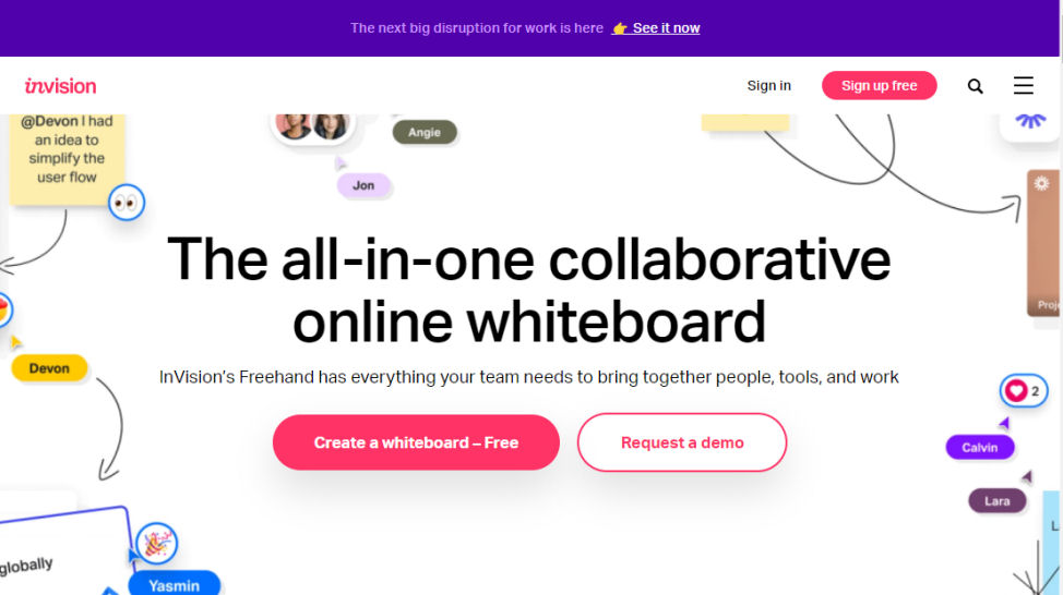 InVision Cloud website screenshot