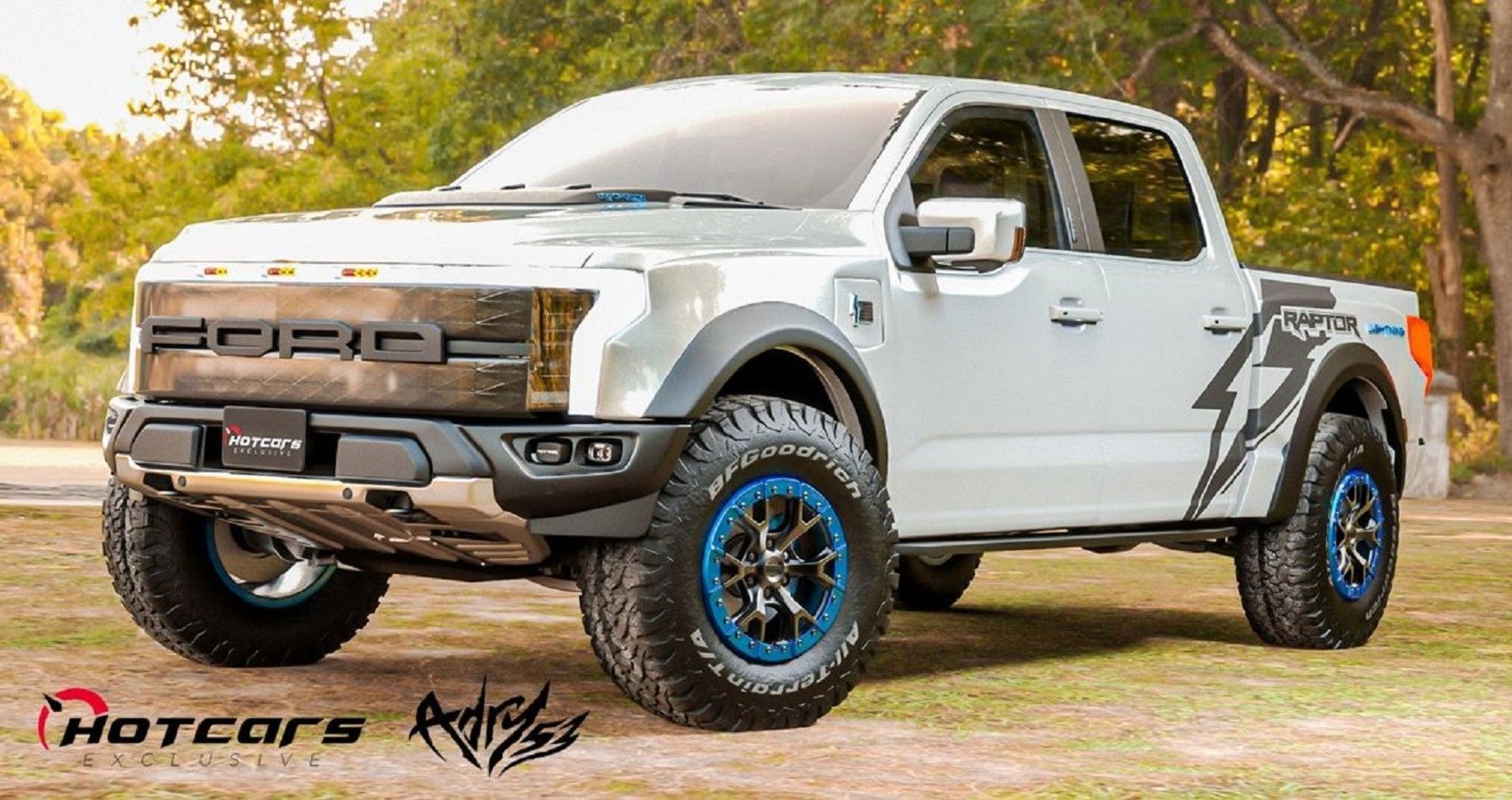 Hotcars Ford F-150 Lightning Raptor render