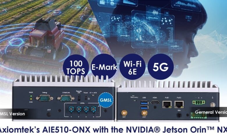 Axiomtek Unveils the AIE510-ONX – New Edge AI System Powered by NVIDIA® Jetson Orin™ NX for Next-Gen Robotics Innovation Axiomtek Unveils the AIE510-ONX – New Edge AI System Powered by NVIDIA® Jetson Orin™ NX for Next-Gen Robotics Innovation