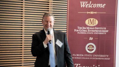 ‘Sharing the legacy’: Jim Moran Institute for Global Entrepreneurship officially joins FSU’s Jim Moran College of Entrepreneurship