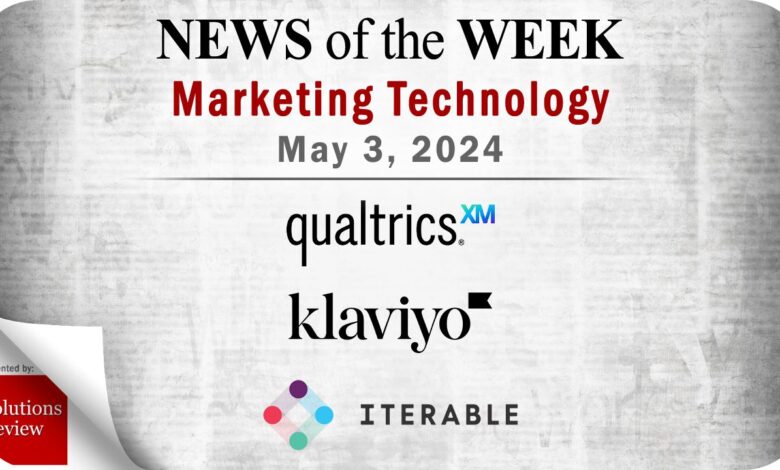 Updates from Qualtrics, Klaviyo, Iterable, and More Updates from Qualtrics, Klaviyo, Iterable, and More