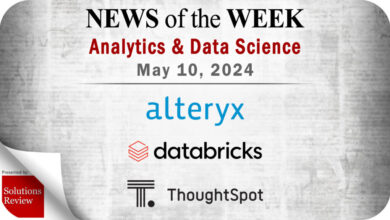 Analytics and Data Science News for the Week of May 10; Updates from Alteryx, Databricks, ThoughtSpot & More