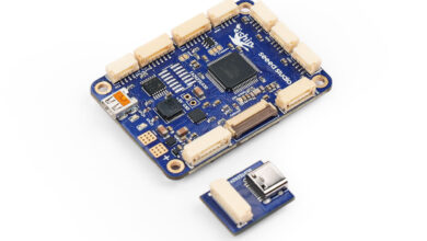 Ochin V2 tiny Raspberry Pi CM4 robotics carrier board gets micro HDMI port, Fast Ethernet support