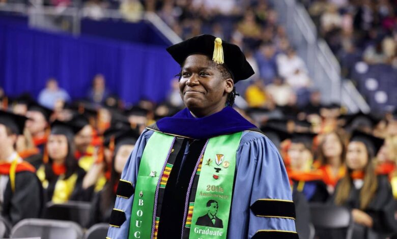 First Black woman to earn U-M Robotics PhD speaks at commencement First Black woman to earn U-M Robotics PhD speaks at commencement