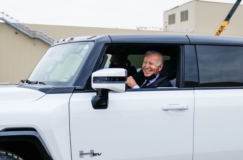 President Biden Gmc Hummer Ev 001