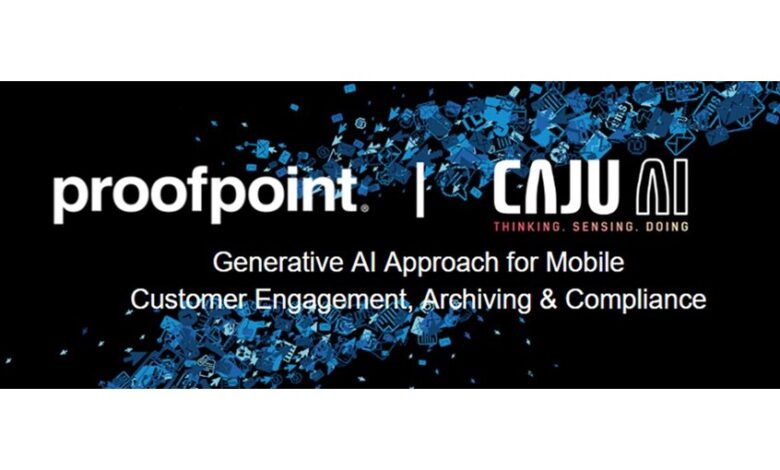 Caju AI joins forces with Proofpoint to deliver a Generative AI-powered customer engagement platform that provides mobile messaging, compliance, and conversation intelligence with industry-leading security. Caju AI joins forces with Proofpoint to deliver a Generative AI-powered customer engagement platform that provides mobile messaging, compliance, and conversation intelligence with industry-leading security.