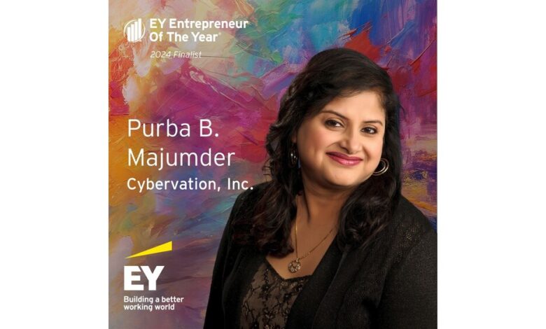 EY Announces Purba Majumder of Cybervation as an Entrepreneur Of The Year® 2024 East Central Award Finalist EY Announces Purba Majumder of Cybervation as an Entrepreneur Of The Year® 2024 East Central Award Finalist