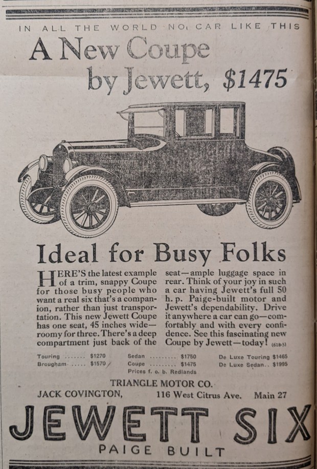 This 1924 Jewett is a car from the time when 