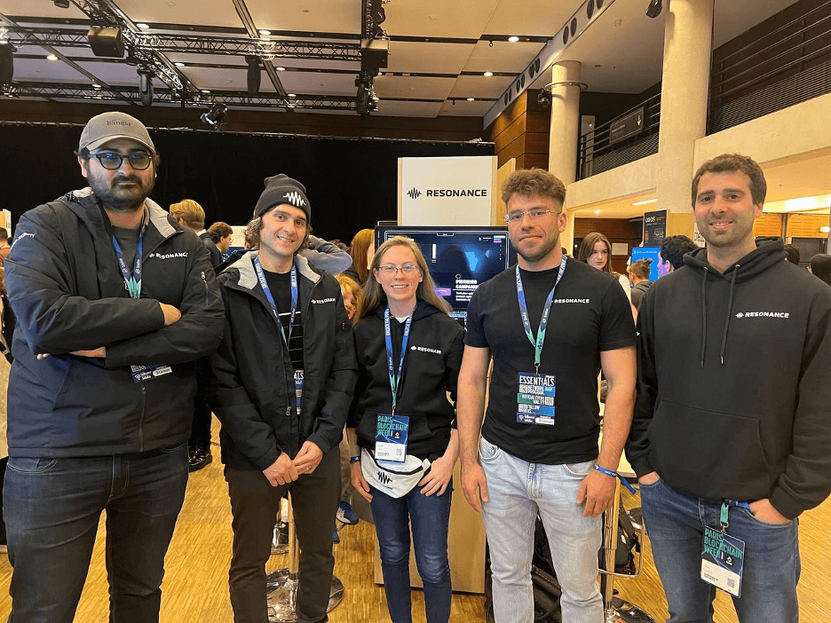 Resonance Security team at 2024 Paris Blockchain Week.