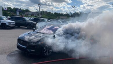 Multiple crews respond to electric vehicle fire at dealership