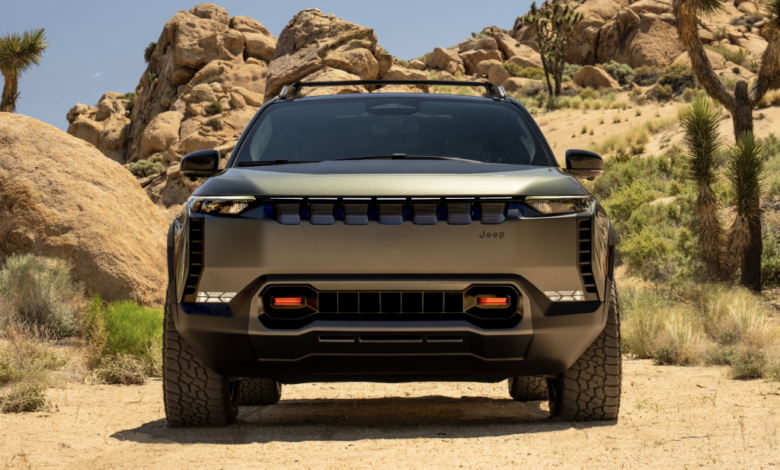 The Electric Jeep Wagoneer S Trailhawk Concept Looks Kinda Badass The Electric Jeep Wagoneer S Trailhawk Concept Looks Kinda Badass