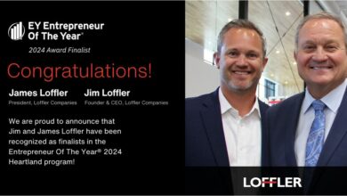 EY Announces Jim Loffler and James Loffler of Loffler Companies as Entrepreneur Of The Year® 2024 Heartland Award Finalists