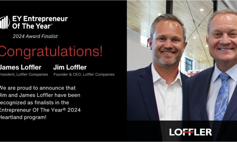 EY Announces Jim Loffler and James Loffler of Loffler Companies as Entrepreneur Of The Year® 2024 Heartland Award Finalists EY Announces Jim Loffler and James Loffler of Loffler Companies as Entrepreneur Of The Year® 2024 Heartland Award Finalists