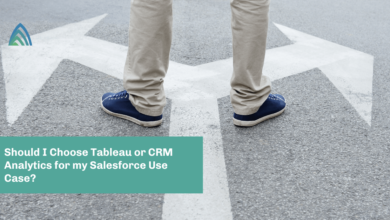 When to Choose Tableau or Salesforce CRM Analytics (CRMA)