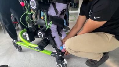 Kids with mobility issues get to walk with robotic legs in Surrey Saturday