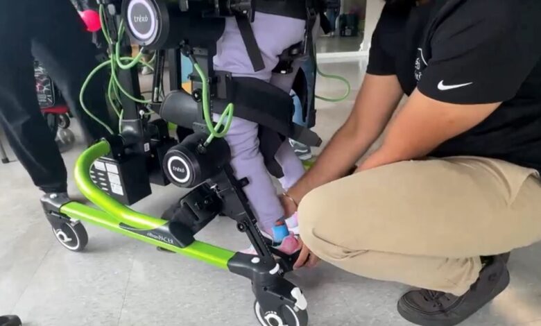 Kids with mobility issues get to walk with robotic legs in Surrey Saturday Kids with mobility issues get to walk with robotic legs in Surrey Saturday
