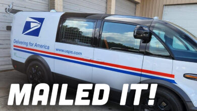 Canoo EV Postal Service Van Spied In Real Life With One Big Surprise