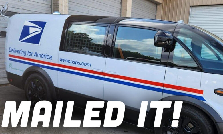 Canoo EV Postal Service Van Spied In Real Life With One Big Surprise Canoo EV Postal Service Van Spied In Real Life With One Big Surprise