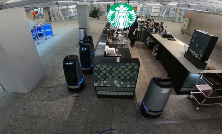World’s only Starbucks where 100 service robots fulfill orders World’s only Starbucks where 100 service robots fulfill orders