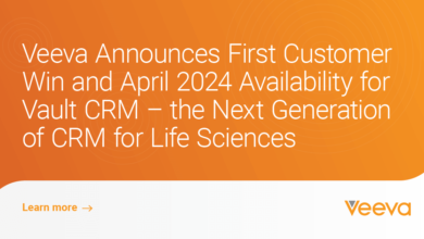 Veeva Announces First Customer Win and April 2024 Availability for Vault CRM – the Next Generation of CRM for Life Sciences