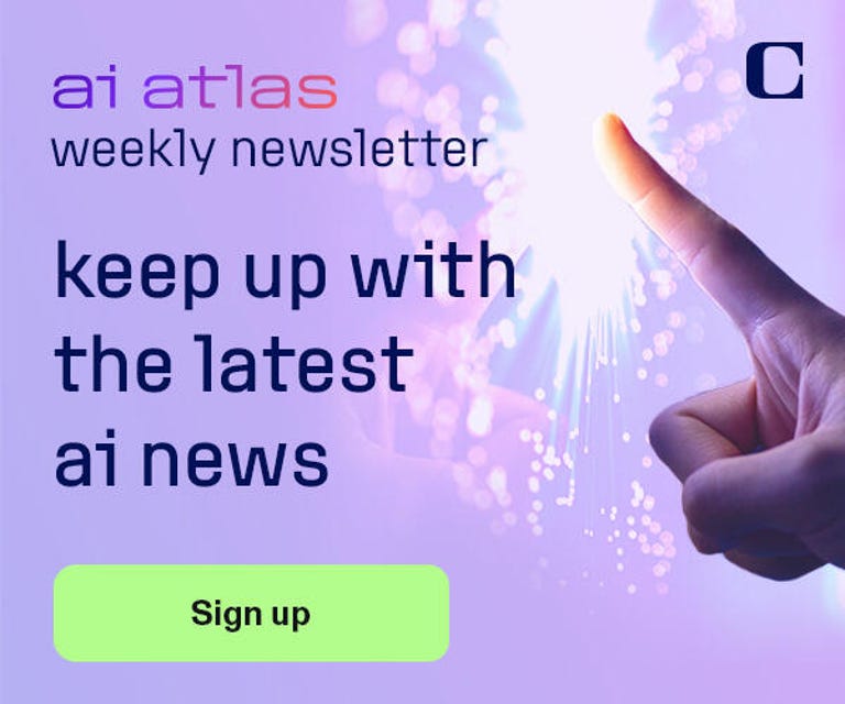 Signup notice for AI Atlas newsletter