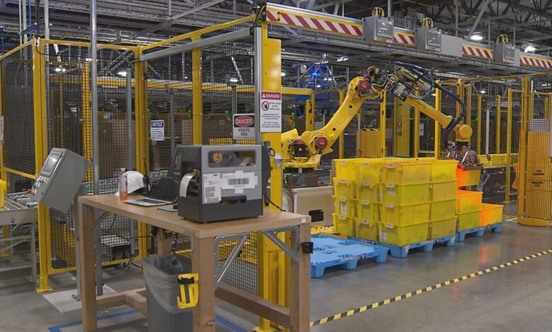 Amazon opens first robotics fulfillment centre in Calgary Amazon opens first robotics fulfillment centre in Calgary