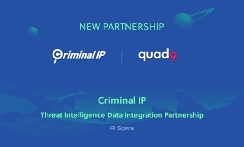 Criminal IP and Quad9 Collaborate to Exchange Domain and IP Threat Intelligence Criminal IP and Quad9 Collaborate to Exchange Domain and IP Threat Intelligence