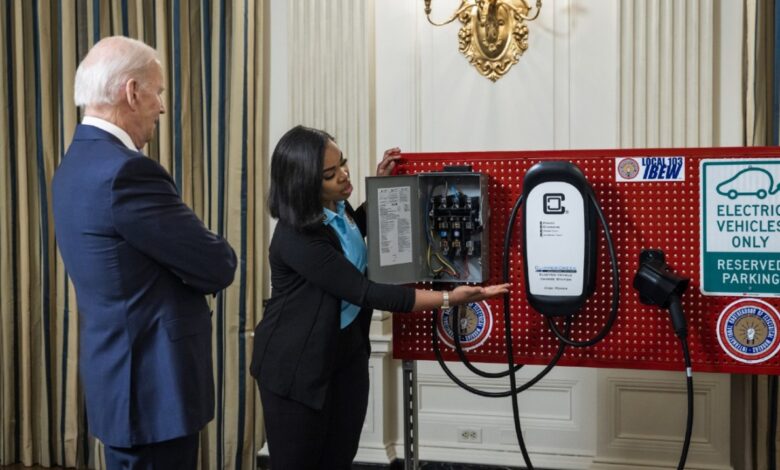 Biden administration grants flexibility for automakers in EV tax credit rule Biden administration grants flexibility for automakers in EV tax credit rule