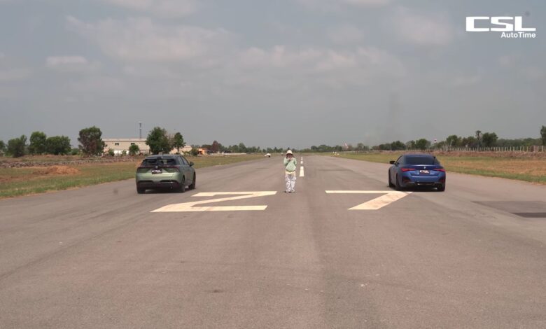 BMW i4 M50 Drag Races MG4 EV XPOWER, Budget Electric Vehicle Clocks Just Over 12 Seconds BMW i4 M50 Drag Races MG4 EV XPOWER, Budget Electric Vehicle Clocks Just Over 12 Seconds