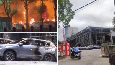 BYD Showroom Burns to the Ground After One Electric Car Bursts Into Flames