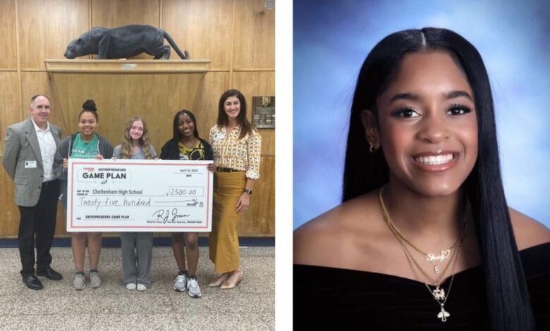 Three Cheltenham freshmen receive ,500 for winning Entrepreneurs Game Plan competition | Senior receives Student Spotlight for graphic designs Three Cheltenham freshmen receive ,500 for winning Entrepreneurs Game Plan competition | Senior receives Student Spotlight for graphic designs