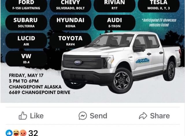 Chugach Electric having a big electric vehicle show, but only some people get to comment Chugach Electric having a big electric vehicle show, but only some people get to comment