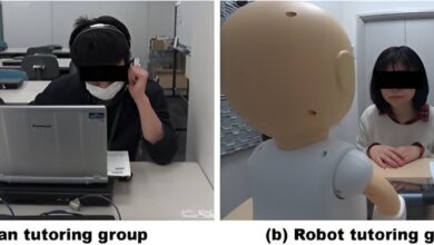 Team compares robot-assisted language learning systems and human tutors in English conversation lessons