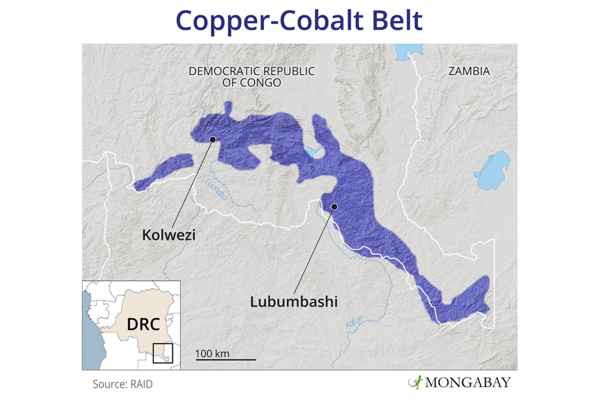 The vast majority of the DRC’s cobalt comes from large industrial mines in its southern cobalt and copper belt.