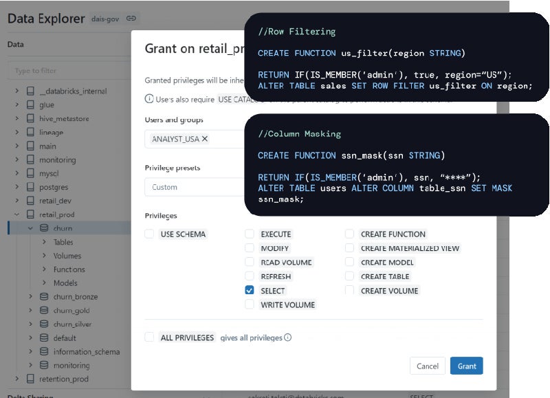 Databricks screenshot.