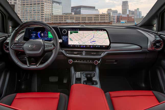 Dashboard of a 2024 Chevrolet Equinox EV