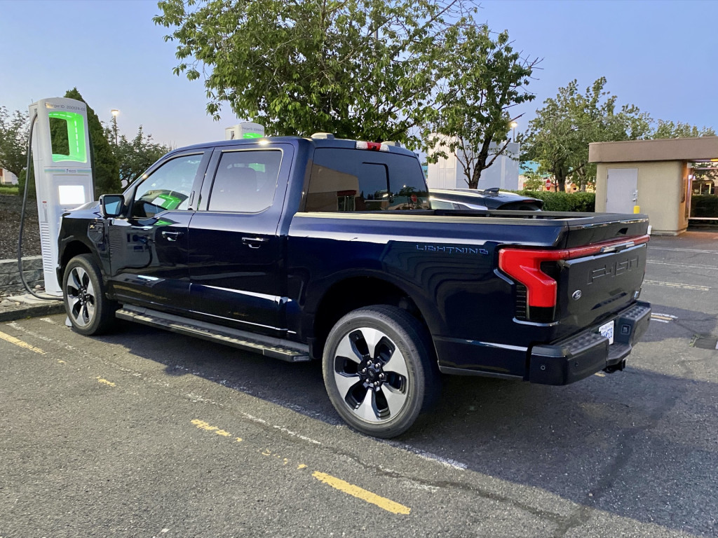 Ford F-150 Lightning at Electrify America