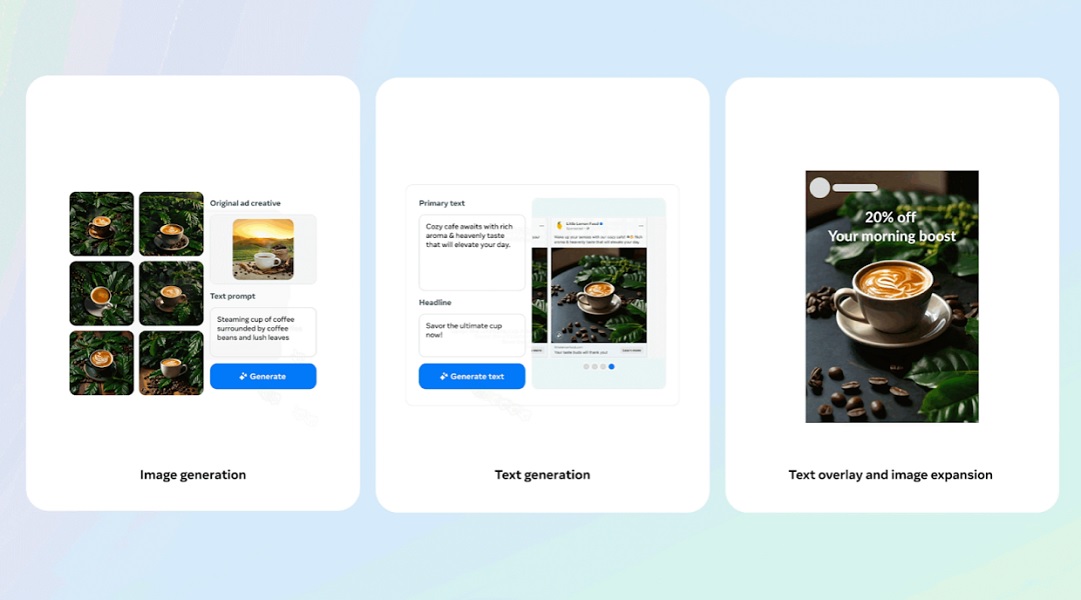 Meta is bringing a few generative AI tools to businesses and advertisers backed by generative AI.