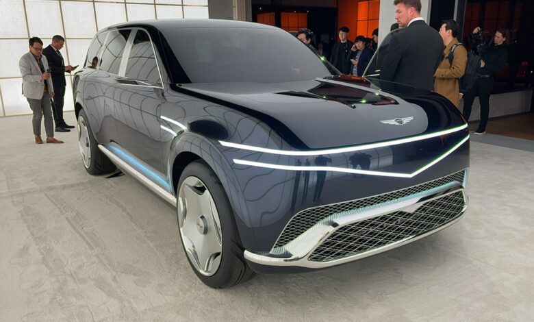 Genesis Neolun concept reportedly becoming GV90 electric SUV Genesis Neolun concept reportedly becoming GV90 electric SUV