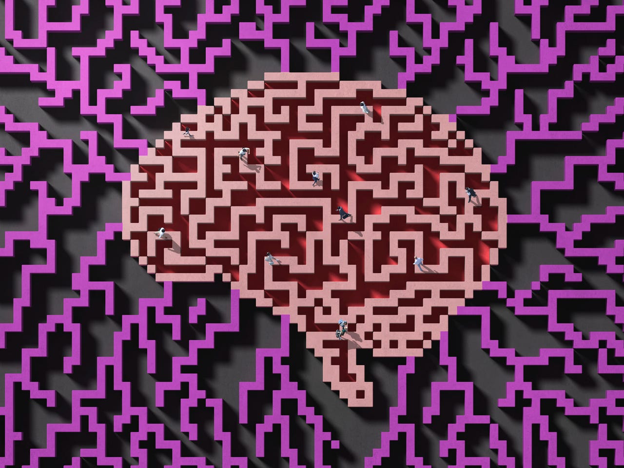 Brain representing AI