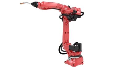 Hollow-wrist compact robots reach difficult areas, resist elements