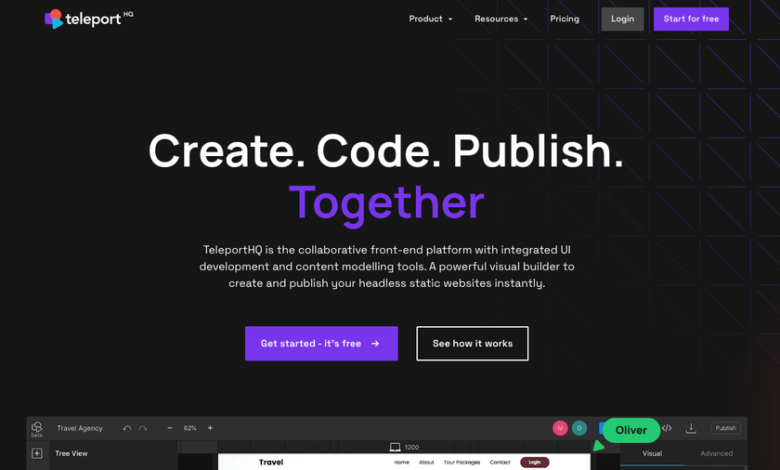 TeleportHQ website builder review 2024 TeleportHQ website builder review 2024